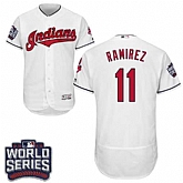 Cleveland Indians #11 Juan Ramirez White 2016 World Series Flexbase Stitched Jersey DingZhi,baseball caps,new era cap wholesale,wholesale hats