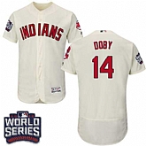 Cleveland Indians #14 Larry Doby Cream 2016 World Series Flexbase Stitched Jersey DingZhi,baseball caps,new era cap wholesale,wholesale hats