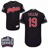 Cleveland Indians #19 Bob Feller Navy 2016 World Series Flexbase Stitched Jersey DingZhi,baseball caps,new era cap wholesale,wholesale hats