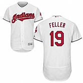 Cleveland Indians #19 Bob Feller White Flexbase Stitched Jersey DingZhi,baseball caps,new era cap wholesale,wholesale hats
