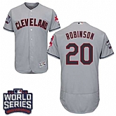 Cleveland Indians #20 Frank Robinson Gray 2016 World Series Flexbase Stitched Jersey DingZhi,baseball caps,new era cap wholesale,wholesale hats