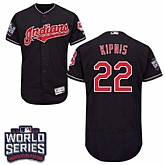 Cleveland Indians #22 Jason Kipnis Navy 2016 World Series Flexbase Stitched Jersey DingZhi,baseball caps,new era cap wholesale,wholesale hats
