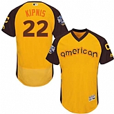 Cleveland Indians #22 Jason Kipnis Yellow 2016 MLB All Star Game Flexbase Batting Practice Player Stitched Jersey DingZhi,baseball caps,new era cap wholesale,wholesale hats