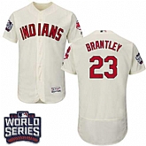 Cleveland Indians #23 Michael Brantley Cream 2016 World Series Flexbase Stitched Jersey DingZhi,baseball caps,new era cap wholesale,wholesale hats
