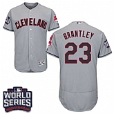 Cleveland Indians #23 Michael Brantley Gray 2016 World Series Flexbase Stitched Jersey DingZhi,baseball caps,new era cap wholesale,wholesale hats