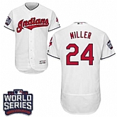 Cleveland Indians #24 Andrew Miller White 2016 World Series Flexbase Stitched Jersey DingZhi,baseball caps,new era cap wholesale,wholesale hats