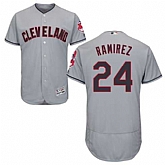 Cleveland Indians #24 Jose Ramirez Gray Flexbase Stitched Jersey DingZhi,baseball caps,new era cap wholesale,wholesale hats