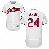 Cleveland Indians #24 Jose Ramirez White Flexbase Stitched Jersey DingZhi,baseball caps,new era cap wholesale,wholesale hats