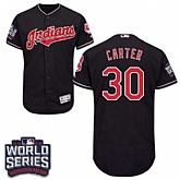 Cleveland Indians #30 Joe Carter Navy 2016 World Series Flexbase Stitched Jersey DingZhi,baseball caps,new era cap wholesale,wholesale hats