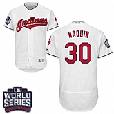 Cleveland Indians #30 Tyler Naquin White 2016 World Series Flexbase Stitched Jersey DingZhi,baseball caps,new era cap wholesale,wholesale hats