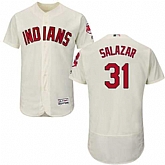 Cleveland Indians #31 Danny Salazar Cream Flexbase Stitched Jersey DingZhi,baseball caps,new era cap wholesale,wholesale hats