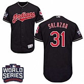 Cleveland Indians #31 Danny Salazar Navy 2016 World Series Flexbase Stitched Jersey DingZhi,baseball caps,new era cap wholesale,wholesale hats