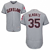 Cleveland Indians #35 Abraham Almonte Gray Flexbase Stitched Jersey DingZhi,baseball caps,new era cap wholesale,wholesale hats