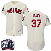Cleveland Indians #37 Cody Allen Cream 2016 World Series Flexbase Stitched Jersey DingZhi,baseball caps,new era cap wholesale,wholesale hats