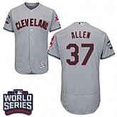 Cleveland Indians #37 Cody Allen Gray 2016 World Series Flexbase Stitched Jersey DingZhi,baseball caps,new era cap wholesale,wholesale hats