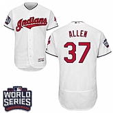 Cleveland Indians #37 Cody Allen White 2016 World Series Flexbase Stitched Jersey DingZhi,baseball caps,new era cap wholesale,wholesale hats