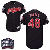 Cleveland Indians #48 Tommy Hunter Navy 2016 World Series Flexbase Stitched Jersey DingZhi,baseball caps,new era cap wholesale,wholesale hats