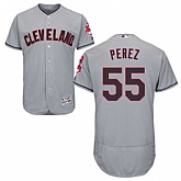 Cleveland Indians #55 Roberto Perez Gray Flexbase Stitched Jersey DingZhi,baseball caps,new era cap wholesale,wholesale hats