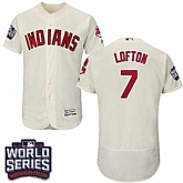 Cleveland Indians #7 Kenny Lofton Cream 2016 World Series Flexbase Stitched Jersey DingZhi,baseball caps,new era cap wholesale,wholesale hats