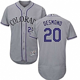 Colorado Rockies #20 Ian Desmond Gray Flexbase Stitched Jersey DingZhi,baseball caps,new era cap wholesale,wholesale hats