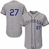 Colorado Rockies #27 Trevor Story Gray Flexbase Stitched Jersey DingZhi,baseball caps,new era cap wholesale,wholesale hats