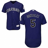 Colorado Rockies #5 Carlos Gonzalez Purple Flexbase Stitched Jersey DingZhi,baseball caps,new era cap wholesale,wholesale hats