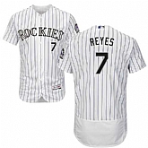 Colorado Rockies #7 Jose Reyes White Flexbase Stitched Jersey DingZhi,baseball caps,new era cap wholesale,wholesale hats