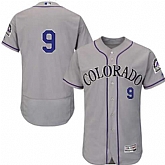 Colorado Rockies #9 DJ Lemahieu Gray Flexbase Stitched Jersey DingZhi,baseball caps,new era cap wholesale,wholesale hats