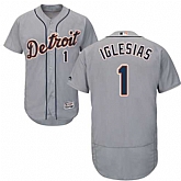 Detroit Tigers #1 Jose Iglesias Gray Flexbase Stitched Jersey DingZhi,baseball caps,new era cap wholesale,wholesale hats