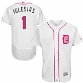 Detroit Tigers #1 Jose Iglesias White Mother's Day Flexbase Stitched Jersey DingZhi,baseball caps,new era cap wholesale,wholesale hats