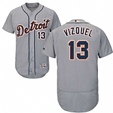 Detroit Tigers #13 Omar Vizquel Gray Flexbase Stitched Jersey DingZhi,baseball caps,new era cap wholesale,wholesale hats