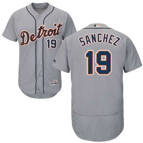 Detroit Tigers #19 Anibal Sanchez Gray Flexbase Stitched Jersey DingZhi