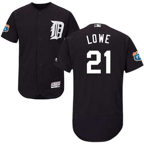 Detroit Tigers #21 Mark Lowe Navy Flexbase Stitched Jersey DingZhi