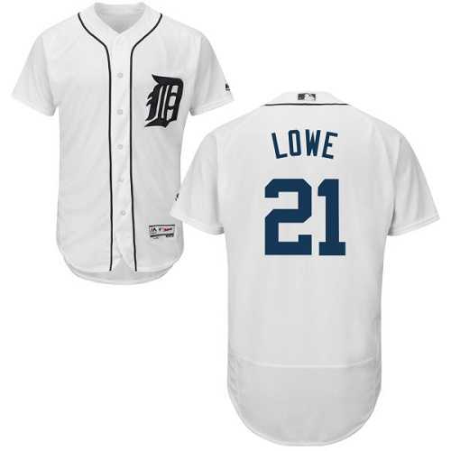 Detroit Tigers #21 Mark Lowe White Flexbase Stitched Jersey DingZhi
