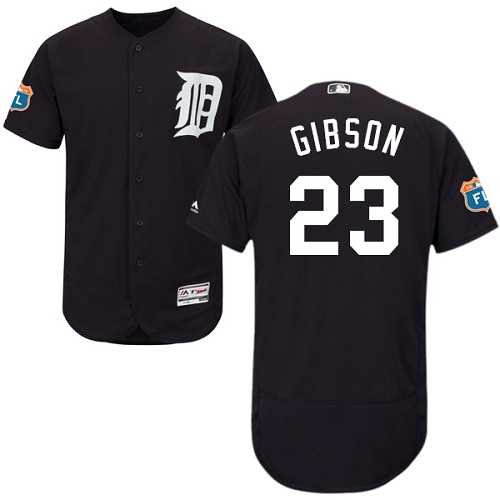 Detroit Tigers #23 Kirk Gibson Navy Flexbase Stitched Jersey DingZhi