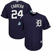 Detroit Tigers #24 Miguel Cabrera Navy 2017 Spring Training New Cool Base Stitched Jersey DingZhi,baseball caps,new era cap wholesale,wholesale hats