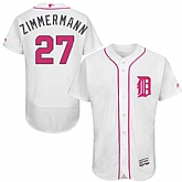 Detroit Tigers #27 Jordan Zimmermann White Mother's Day Flexbase Stitched Jersey DingZhi,baseball caps,new era cap wholesale,wholesale hats