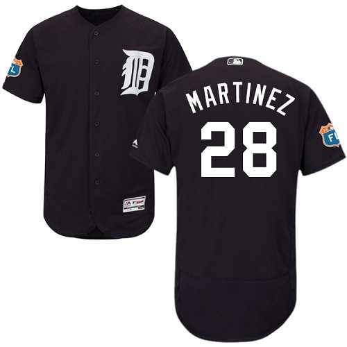 Detroit Tigers #28 J.D. Martinez Navy Flexbase Stitched Jersey DingZhi