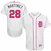 Detroit Tigers #28 J.D. Martinez White Mother's Day Flexbase Stitched Jersey DingZhi,baseball caps,new era cap wholesale,wholesale hats