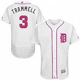 Detroit Tigers #3 Alan Trammell White Mother's Day Flexbase Stitched Jersey DingZhi,baseball caps,new era cap wholesale,wholesale hats
