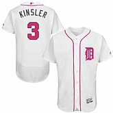 Detroit Tigers #3 Ina Kinsler White Mother's Day Flexbase Stitched Jersey DingZhi,baseball caps,new era cap wholesale,wholesale hats