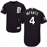 Detroit Tigers #4 Omar Infante Navy Flexbase Stitched Jersey DingZhi,baseball caps,new era cap wholesale,wholesale hats