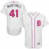 Detroit Tigers #41 Victor Martinez White Mother's Day Flexbase Stitched Jersey DingZhi,baseball caps,new era cap wholesale,wholesale hats