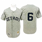 Detroit Tigers #6 Al Kaline Grey 1968 Throwback Mitchell And Ness Stitched Jersey DingZhi,baseball caps,new era cap wholesale,wholesale hats