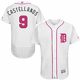 Detroit Tigers #9 Nicholas Castellanos White Mother's Day Flexbase Stitched Jersey DingZhi,baseball caps,new era cap wholesale,wholesale hats