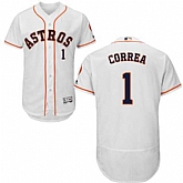Houston Astros #1 Carlos Correa White Flexbase Stitched Jersey DingZhi,baseball caps,new era cap wholesale,wholesale hats