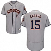 Houston Astros #15 Jason Castro Gray Flexbase Stitched Jersey DingZhi,baseball caps,new era cap wholesale,wholesale hats
