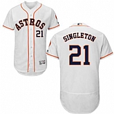 Houston Astros #21 Jon Singleton White Flexbase Stitched Jersey DingZhi,baseball caps,new era cap wholesale,wholesale hats