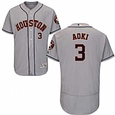 Houston Astros #3 Norichika Aoki Gray Flexbase Stitched Jersey DingZhi,baseball caps,new era cap wholesale,wholesale hats