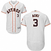 Houston Astros #3 Norichika Aoki White Flexbase Stitched Jersey DingZhi,baseball caps,new era cap wholesale,wholesale hats